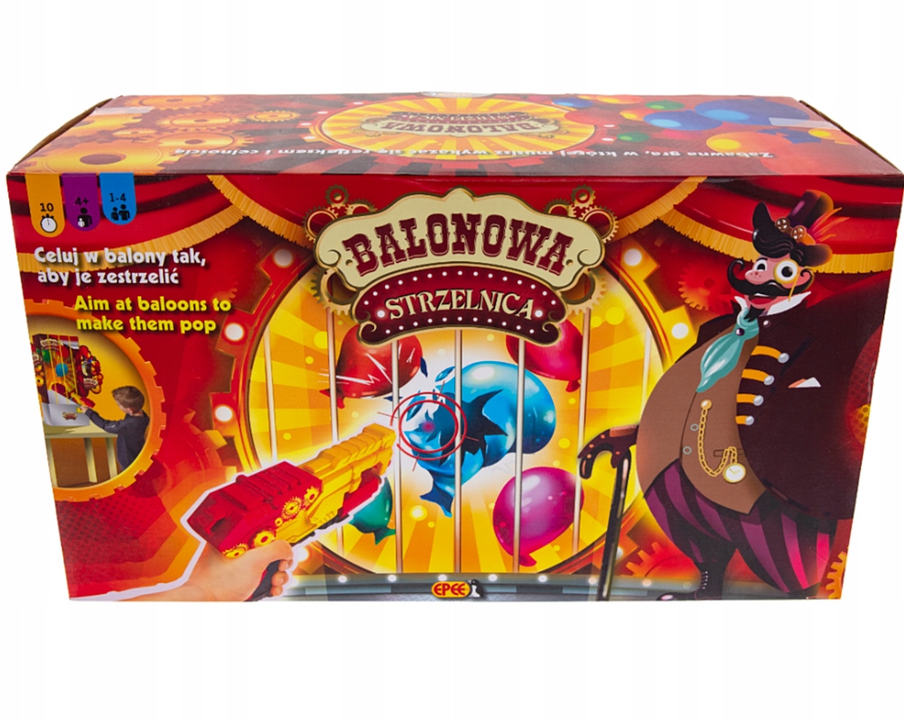 Arkádová hra s balónmi na korde
